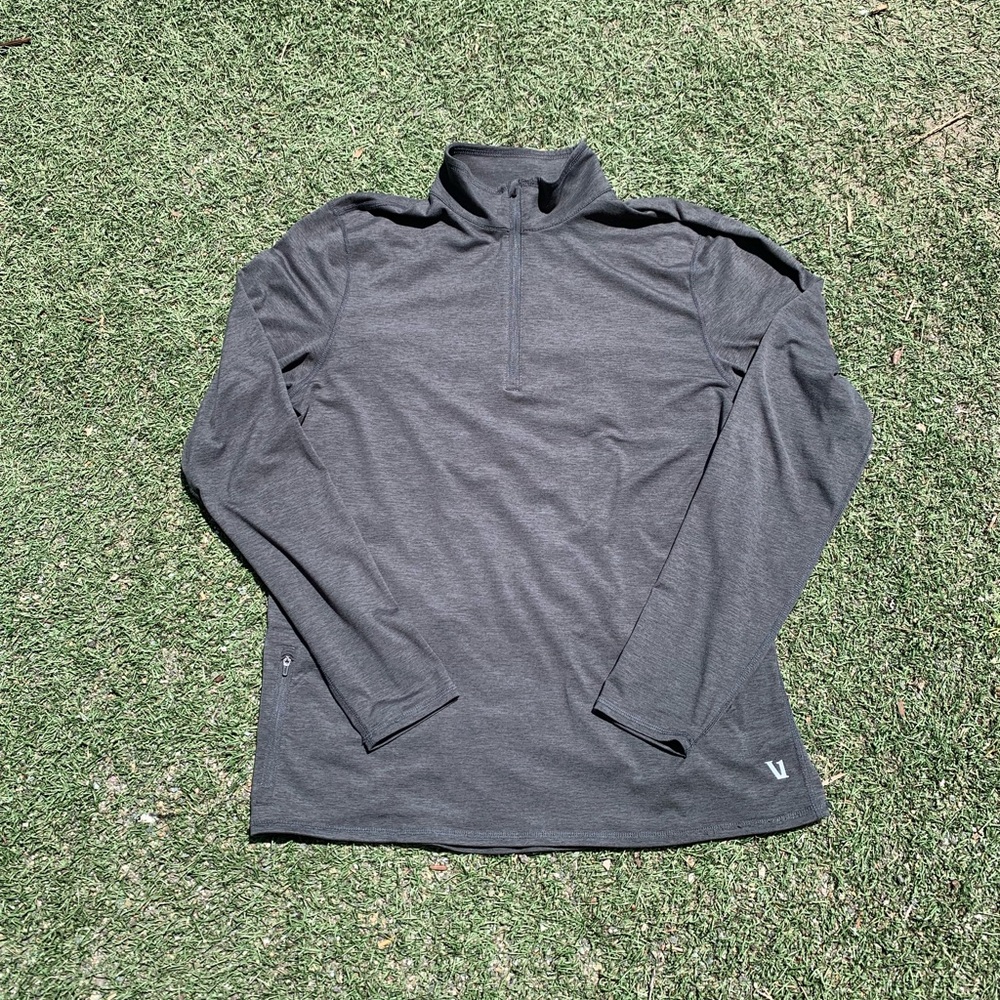 Gray Vuori Ease Performance Quarter-Zip Pullover